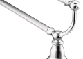 Moen® YB5422CH Double Towel Bar, Kingsley®, 24 in L Bar, 5.86 in OAD x 3.58 in OAH, Aluminum, Polished Chrome, Import
