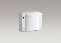 Kohler® 4438-0 Devonshire® Toilet Tank, 1.28 gpf, 2.12 in Left Hand Lever Flush, White