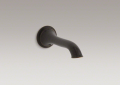 Kohler® 72791-2BZ Artifacts® Wall Mount Non-Diverter Bath Spout, NPT Connection, Slip-Fit, Metal, Oil Rubbed Bronze