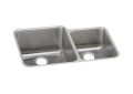 Elkay® ELUH3121R Lustertone™ Classic Offset Kitchen Sink, Rectangle Shape, 16 in Left, 11-1/2 in Right L x 19 in Left, 16 in Right W Bowl x 9-7/8 in Left, 7-7/8 in Right D Bowl, 30-3/4 in L x 21 in W x 9-7/8 in H, Undermount Mounting