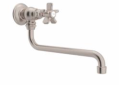 Rohl® A1445XMSTN-2 Italian Country Kitchen Pot Filler, 1.5 gpm Flow Rate, Swivel Spout, Satin Nickel, 1 Handles