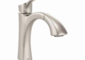 Moen® 9125SRS Kitchen Faucet, Voss™, Pull-Out Spout, Spot Resist® Stainless Steel, 1 Handle, 1 Faucet Hole, Domestic