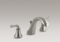 Kohler T10292-4A-BN Deck-Mount Bath Faucet Trim, Traditional Lever Handles