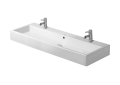DURAVIT 0454120024 045412 Vero Furniture Washbasin With Overflow and Tap Platform, Rectangle Shape, 22-1/4 in Faucet Hole Spacing, 47-1/4 in L x 18-1/2 in W x 6-7/8 in H, Wall Mounting, Ceramic, White, Import