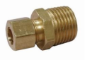 Jones Stephens™ PlumBest™ LTConnections™ C74066LF Style 68 Tube Union, 3/8 x 1/2 in Nominal, Compression x MNPT End Style, Brass