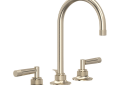 ROHL MB2019LMSTN-2 Graceline C-Spout Widespread Bathroom Faucet - Satin Nickel