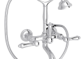 ROHL A1401LMAPC Exposed Wall Mount Tub Filler with Handshower - Polished Chrome