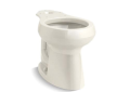 Kohler® 5393-96 HighLine® Toilet Bowl, Biscuit, Round Front Shape, 12 in Rough-In, 16-1/2 in H Rim, 2-1/8 in Trapway