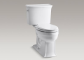 Kohler® 3551-0 2-Piece Toilet, Archer® Comfort Height®, Elongated Bowl, 16-1/2 in H Rim, 12 in Rough-In, 1.28 gpf, White