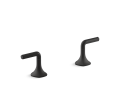 Kohler(R) K-27010-4-BL Occasion(R) Lever Bathroom Sink Faucet Handles - Matte Black