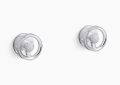Kohler K-T77981-9-CP Components(R) Wall-Mount Bathroom Sink Faucet Industrial Handle Trim - Polished Chrome