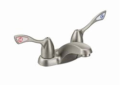 Moen® 8800CBN M-BITION™ Centerset Bathroom Faucet, Classic Brushed Nickel, 2 Handles, 1.2 gpm Flow Rate