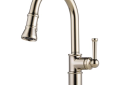 Brizo® 63025LF-PN Artesso® Kitchen Faucet, 1.8 gpm Flow Rate, Polished Nickel, 1 Handles, 1 Faucet Holes, Function: Traditional, Commercial