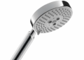 Hansgrohe 28514001 Raindance S 120 AIR 3-Jet Hand Shower, 2.5 gpm Flow Rate, 3 Sprays, 4-1/2 in Dia Head, 1/2 in Connection