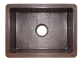 Native Trails CPK278 Cocina 21 Kitchen Sink, Antique Copper, Rectangle Shape, 19 in L x 13-1/2 in W Bowl x 8-1/2 in D Bowl, 21-1/2 in L x 16 in W x 9 in H, Undermount Mounting