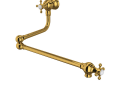 ROHL U.4798X-ULB-2 Wall Mount Swing Arm Pot Filler - Unlacquered Brass