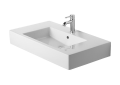 DURAVIT 0329850000 032985 Vero Furniture Washbasin With Overflow and Faucet Deck, Rectangle Shape, 33-1/2 in L x 19-1/4 in W x 6-3/4 in H, Wall Mounting, Ceramic, White, Import