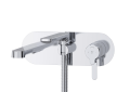 RIOBEL TNB21C Nibi Transitional Tub Filler, 1.8 gpm Flow Rate, Chrome