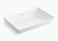 Kohler K-21060-0 Brazn(TM) 23" Rectangular Vessel Bathroom Sink - White