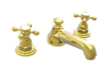 Newport Brass® 920/01 Model 920 Widespread Lavatory Faucet, Astor, 1.2 gpm Flow Rate, 1-7/16 in H Spout, 8 to 20 in Center, PVD Forever Brass, 2 Handles, Pop-Up Drain
