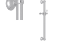 Perrin & Rowe 1271APC Rohl Cross Collection Decorative Grab Palladian, 24 in L, Polished Chrome, Solid Brass, Domestic