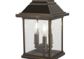 Minka 72636-143C Mariner's Pointe - 3 Light Post Mount - Oil Rubbed Bronze