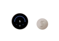 THERMASOL® MTC-SVRD-PN MicroTouch Series Modern Steam Shower Kit, LED Display, Round Panel, Polished Nickel, Domestic