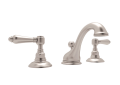 ROHL A1408LMSN-2 Viaggio C-Spout Widespread Bathroom Faucet - Satin Nickel