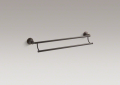 Kohler® 10553-2BZ Double Towel Bar, Devonshire®, 24 in L Bar, 5-7/8 in OAD x 4 in OAH, Metal, Oil Rubbed Bronze