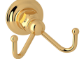 ROHL ROT7DIB Wall Mount Double Robe Hook - Italian Brass