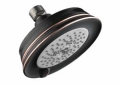 Hansgrohe 04070920 Croma C 100 3-Jet Shower Head, Number of Spray Type: 3, Full/Intense Turbo/Pulsating Massage Spray, 2.5 gpm Max Flow, Round Head, Wall Mount