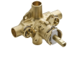 Moen® 2570 M-Pact® Rough-In Valve, 1/2 in C Inlet x 1/2 in C Outlet, 100 psi, Brass Body, Domestic