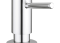 GROHE 40536000 Contemporary Soap Dispenser, StarLight® Chrome, 15 oz Capacity, Deck Mount, Brass