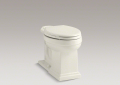 Kohler® 4799-96 Tresham® Toilet Bowl, Biscuit, Elongated Shape, 12 in Rough-In, 2-1/8 in Trapway
