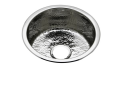 Elkay SCF16FBSH Stainless Steel 16-3/8" x 16-3/8" x 7", Single Bowl Dual Mount Bar Sink Hammered Mirror