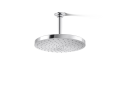 Kohler® 76465-G-CP Awaken® Contemporary Shower Head, 1.75 gpm Flow Rate, 1 Spray, Ceiling/Wall Mount, 9-7/8 in Dia x 2 in H Head