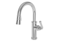 Newport Brass® 2940-5223/01 Pull-Down Prep Sink/Bar Faucet, Taft, PVD Forever Brass, 1 Handles, 1.8 gpm