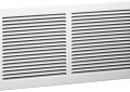 Hart and Cooley 650-66-W 6" x 6" Steel Return Air Grille - White
