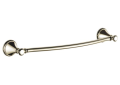 DELTA® 79718-PN Cassidy™ Towel Bar, 18 in L Bar, 4-1/2 in OAD x 2-1/2 in OAH, Brass, Nickel Plated, Import
