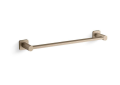 Kohler® 23524-BV 23524 Parallel® Towel Bar, 18 in L Bar, 3-5/8 in OAH 20 in OAD, Zinc/Stainless Steel