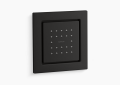 Kohler K-8003-BL WaterTile(R) Square 22-Nozzle Single-Function Body Spray, 2.5 GPM - Matte Black