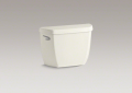 Kohler® 4436-96 Wellworth® Toilet Tank, 1.28 gpf, 2-1/8 in Left Hand Lever Flush, Biscuit