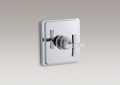 Kohler T13135-3B-CP Rite-Temp(R) Pressure-Balancing Valve Trim, Cross Handle