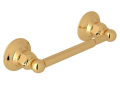 Rohl ROT18IB Wall Mount Single Spring-Loaded Toilet Paper Holder - Italian Brass