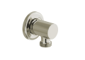Rohl SW734PN Manual Basket Strainer with Logo Branded White Porcelain Pull Knob - Polished Nickel