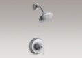 Kohler T10276-4-G Pressure-Balancing Shower Faucet Trim, Sculpted Lever Handle