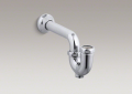 Kohler K-9000-CP Adjustable P-trap with Tubing Outlet, 1-1/2" x 1-1/2" - Polished Chrome