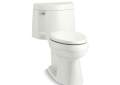 Kohler® 3619-NY 1-Piece Toilet, Cimarron® Comfort Height®, Elongated Bowl, 16-1/2 in H Rim, 12 in Rough-In, 1.28 gpf, Dune