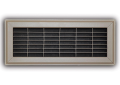 TRUaire™ 154R04X12 1-Way Floor Return Air Grille, 4 in W x 12 in H, 125 to 300 cfm, Steel, Brown Powder Coated, Import