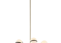 Troy Lighting F5303 Ace 6 Light 28 inch Textured Bronze Brushed Brass Chandelier Ceiling Light